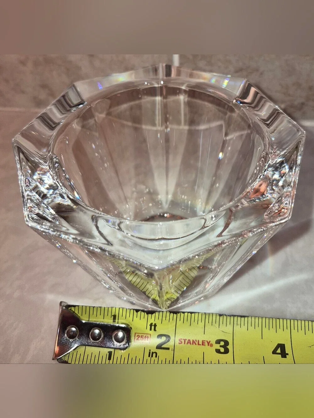 2 Swedish Orrefors Crystal Bowls, Candle Holders